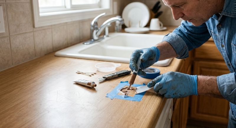 Poured Countertop Installation in Napa, CA